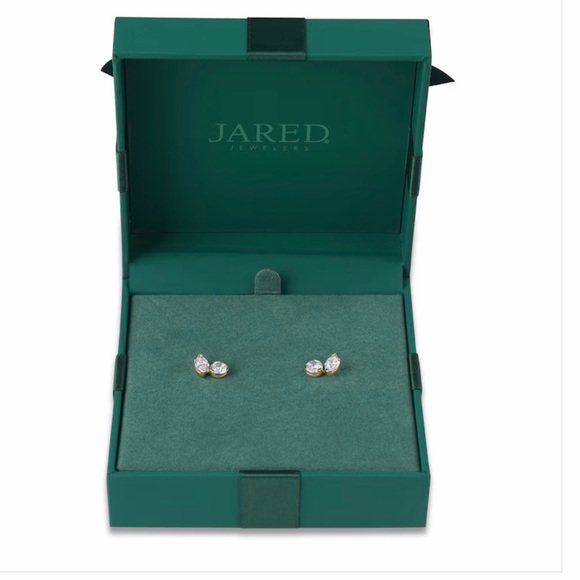 Marquise & Round-Cut Lab-Grown Diamond Two-Stone Earrings